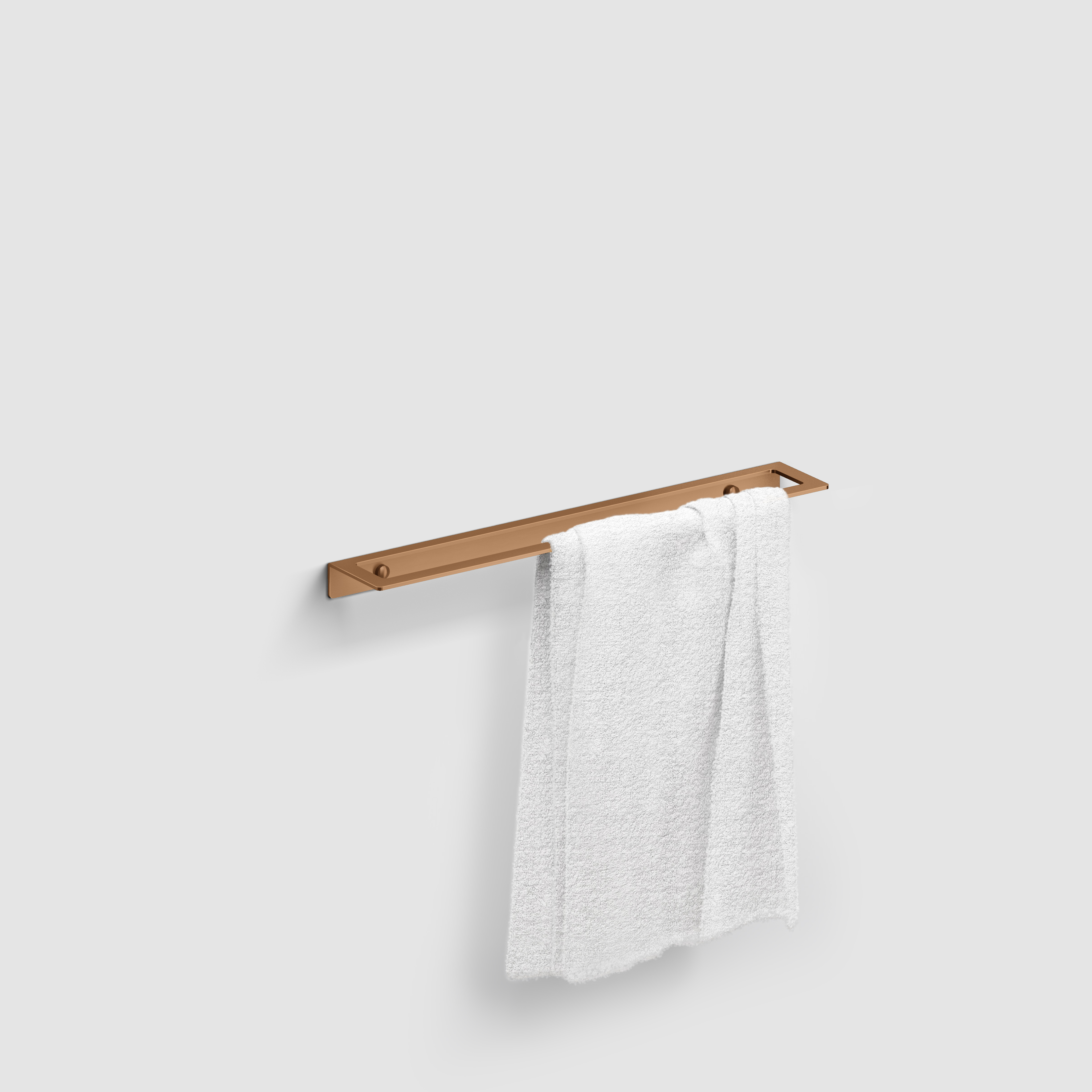 Clou Fold handdoekrek 45 cm, brons geborsteld PVD